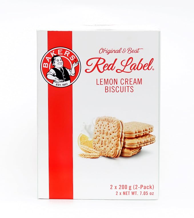 Bakers Red Label Lemon Creams Galletas 200g - Pack de 2 miniatura 2