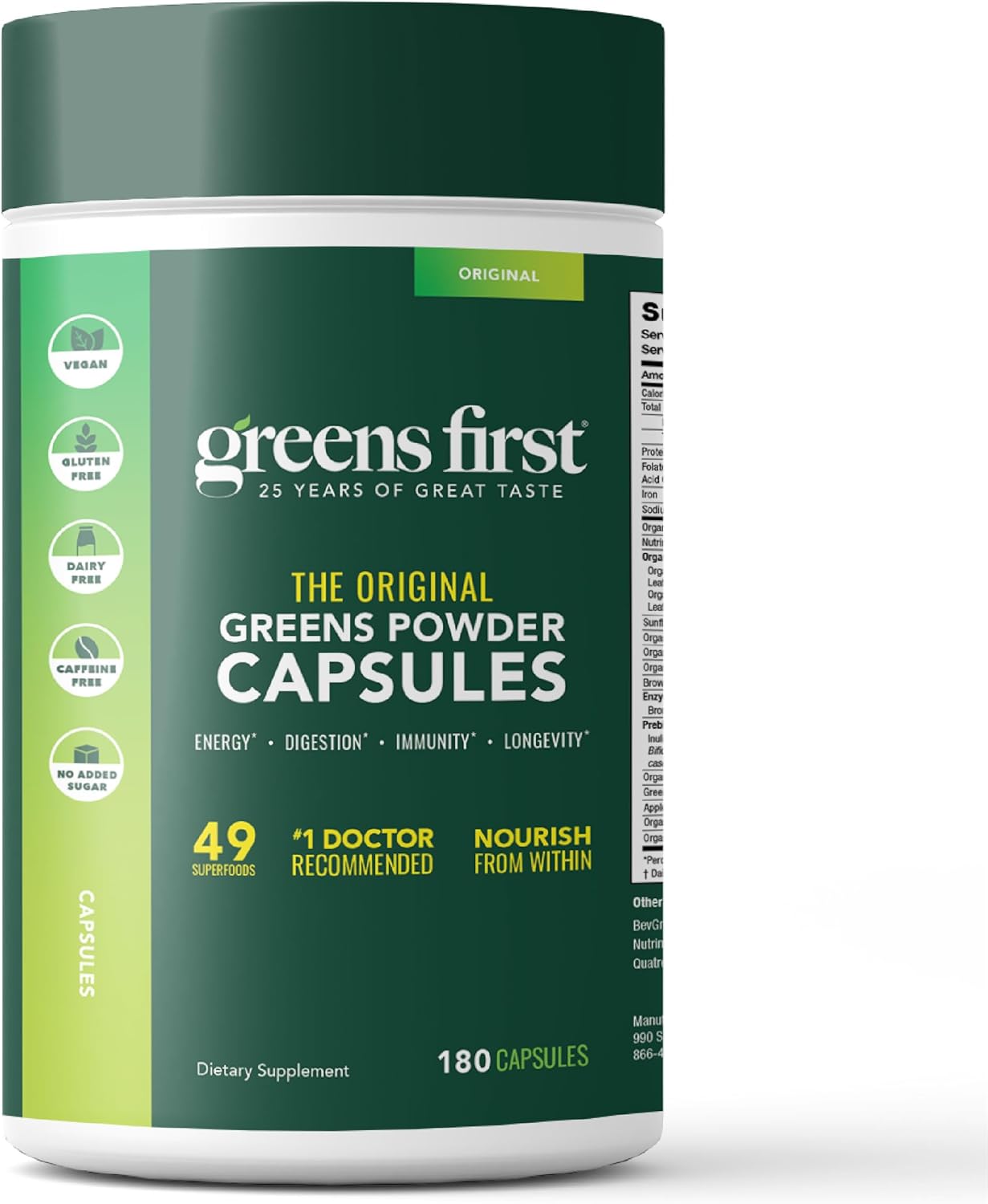 Greens First Phytonutrient Capsules –... Greens First Phytonutrient Capsules –...