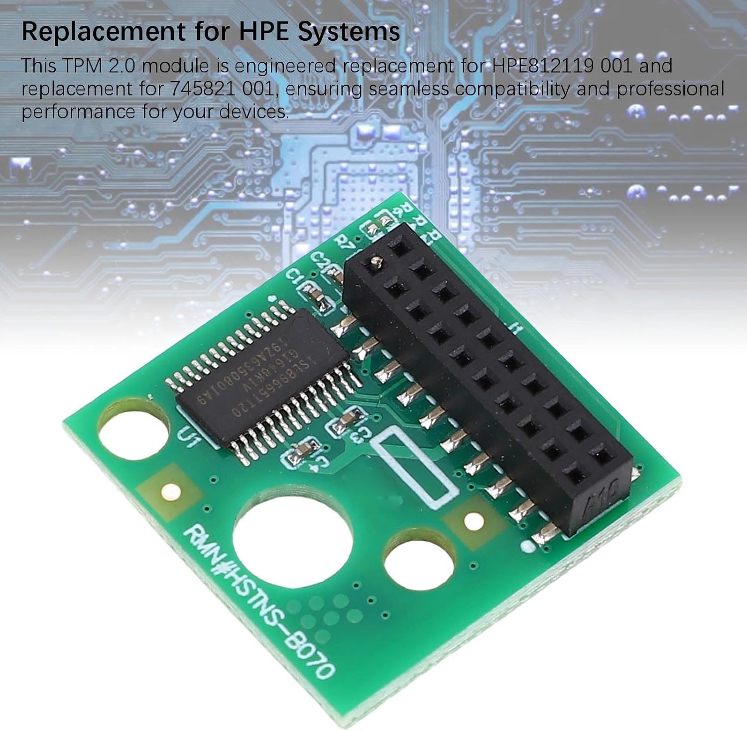20Pin TPM2.0 Module for HPE 812119 001, TPM 2.0 Encryption Security Module for 745821 001