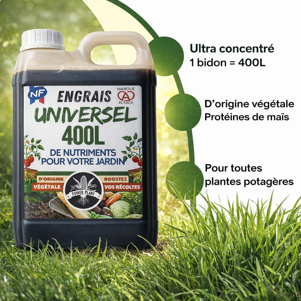 Engrais Organique Universel Pour Tout Le Potager Tomates+++ 2L = 400L de Solution