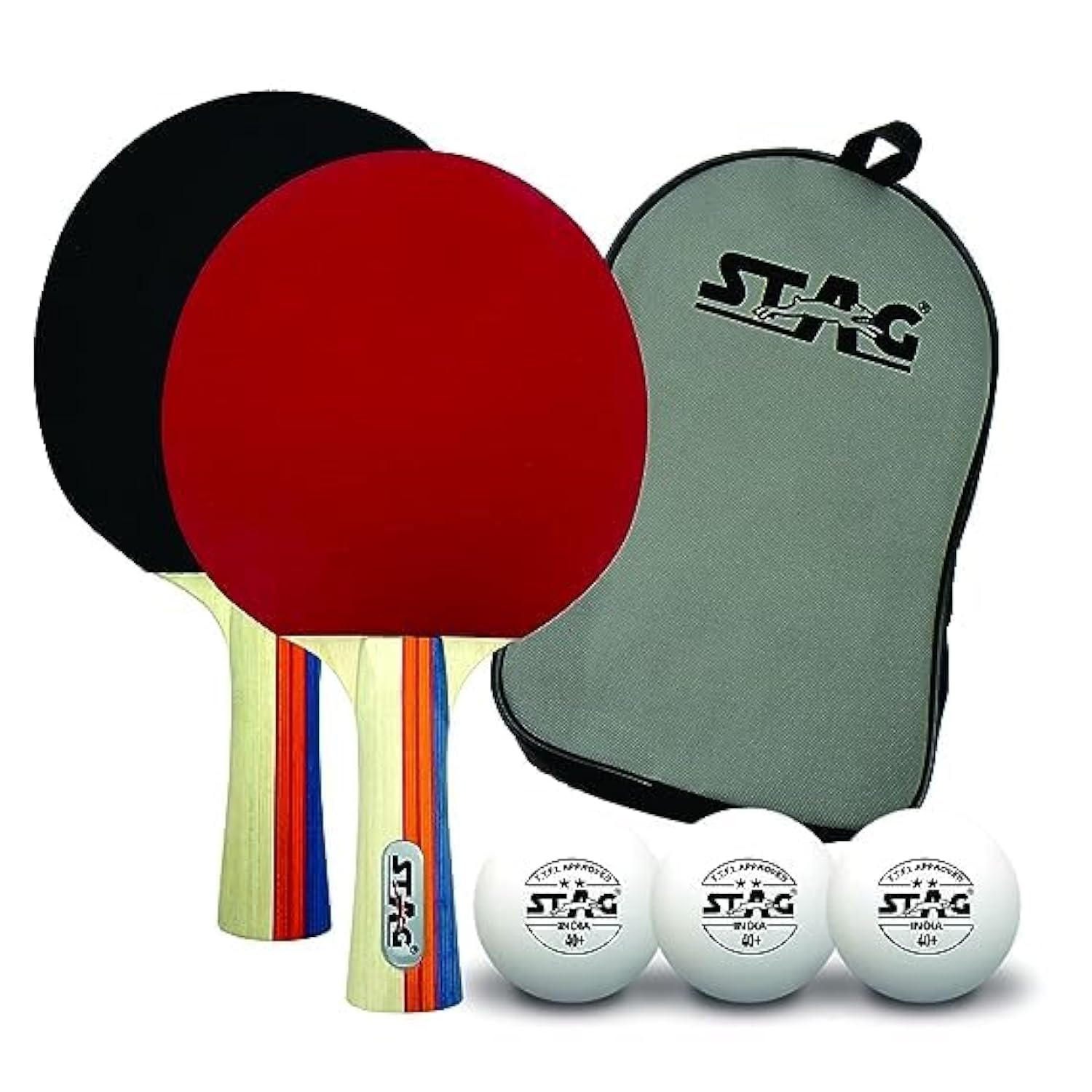 Stag Iconic Tournament Professional Table Tennis (T.T) Set - Table Tennis Rackets and T.T Balls Included| All-in-One Ping Pong Paddle Playset - Table Game Accessories-image-36