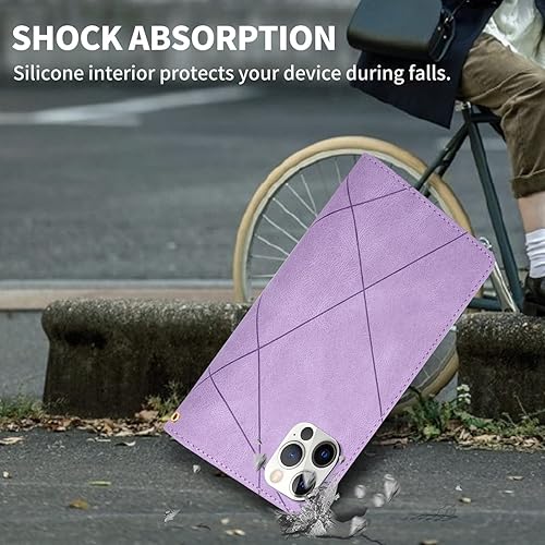 Miniatura 47 de UEEBAI Funda para Samsung Galaxy S21 FE 5G, 9 ranuras para tarjetas, cartera de cuero retro a prueba de golpes, con correa de mano, ranuras