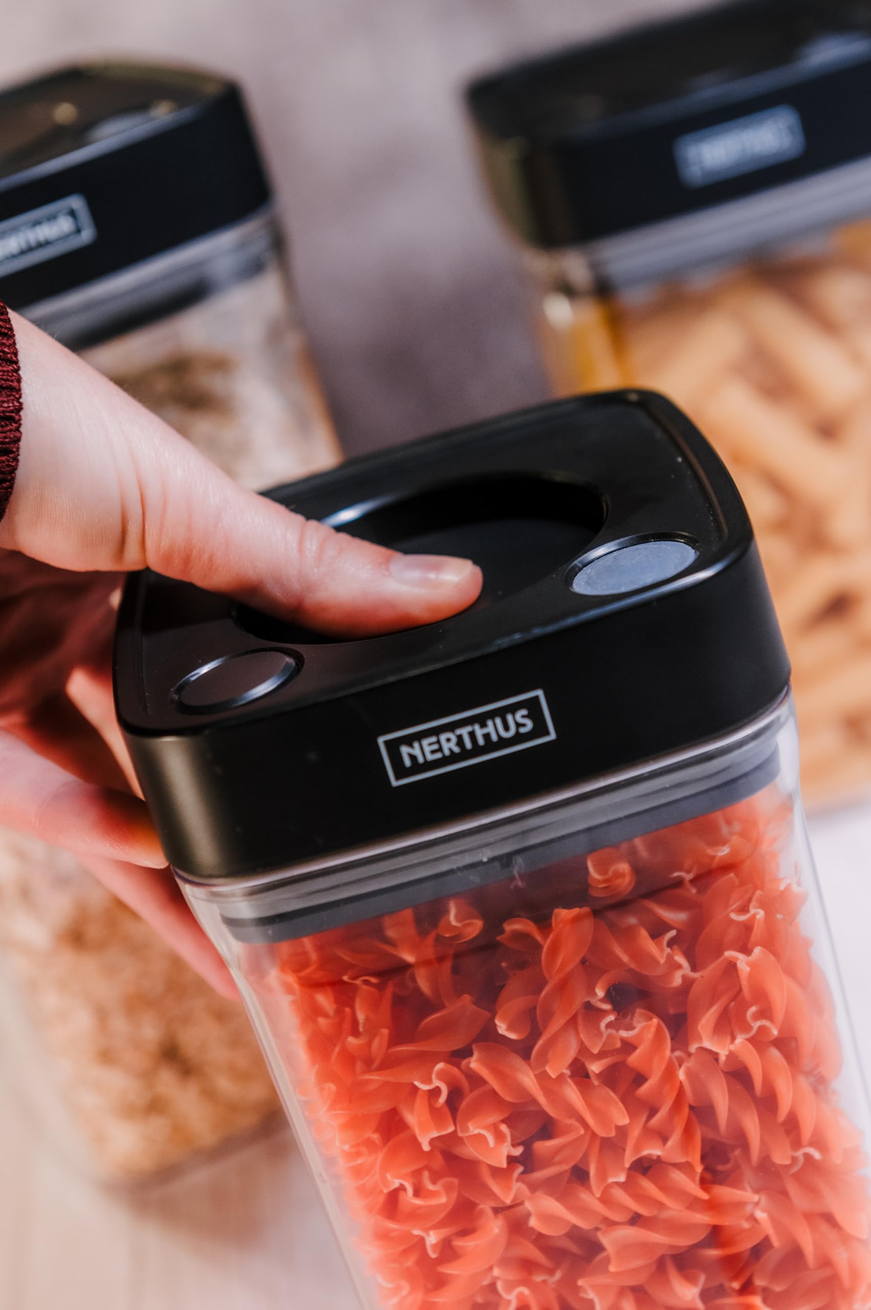Nerthus FIH 1388 pojemnik próżniowy 500 ml do przechowywania świeżej żywności i organizacji kuchni
