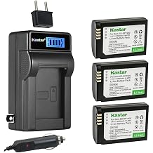 Kastar 3-Pack Battery and LCD AC Charger Compatible with Samsung ED-BP1900 ED-BP1900/US BP-1900 Battery, Samsung EV-NX1ZZZBMBUS EV-NX1ZZZBQBUS EV-NX1ZZZBZBUS, NX1 Smart Wi-Fi 4K Digital Camera
