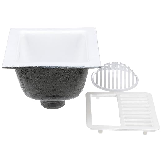 Zurn FD2375-NH3-H colador de piso 12x12 pulgadas miniatura 4