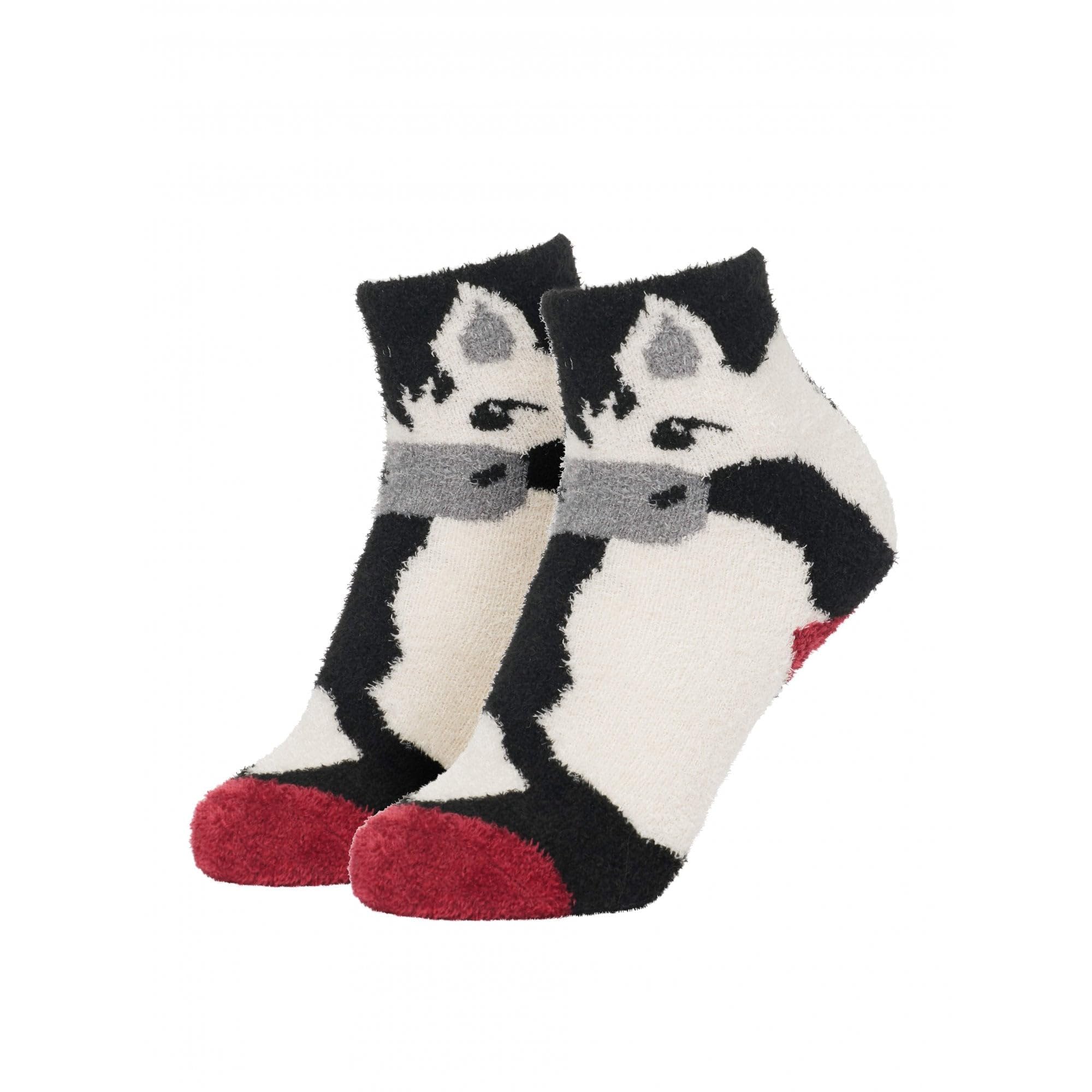 LeMieux Mini Fluffy Character Socks - Razzle - Super Soft and Fluffy - Perfect for under wellies - UK 6-9