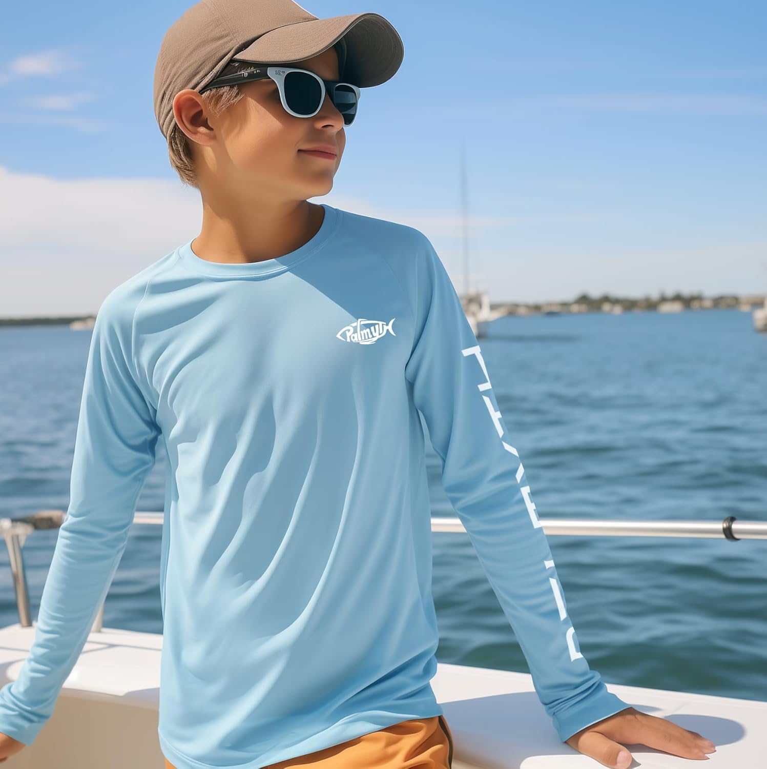 Palmyth Boys Fishing Shirt Youth Long Sleeve T-Shirt UPF 50+ Sun Protection - Image 3