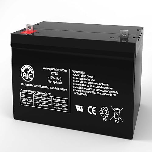 AJC Batería compatible con batería UPS Power Patrol SLA1175 12V 75Ah