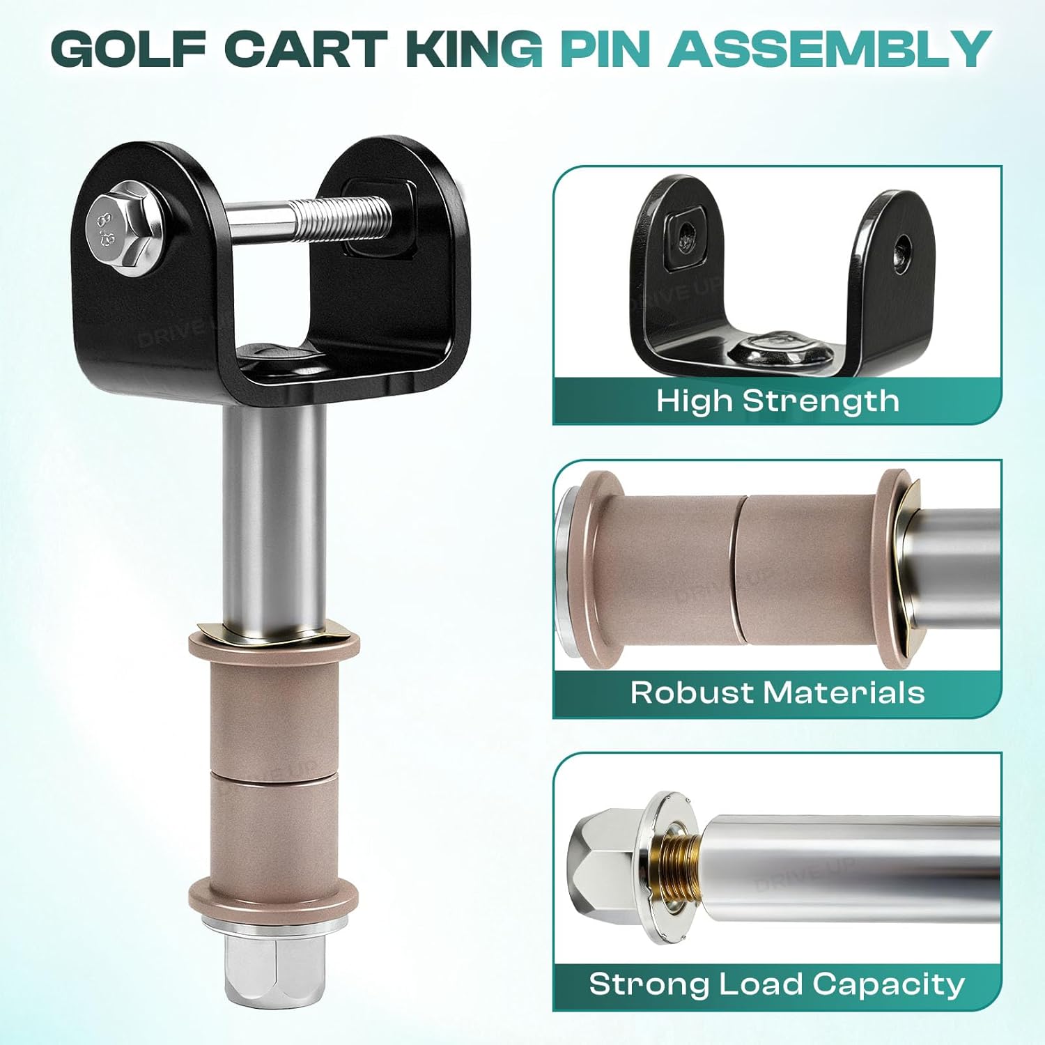 DRIVE UP Golf Cart Club Car Front Repair Bushing Kit for Club Car Precedent 2004-Up Gas and Electric Golf Carts