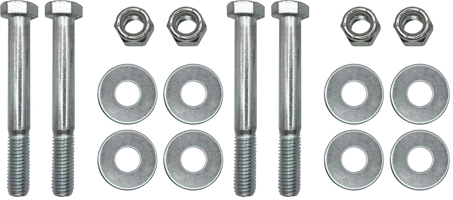 A.A Adjustable Channel Mount Hardware Kit for Trailer Coupler - 4-3/4"" Hex Bolts, Grade 8 (Pack of 2)