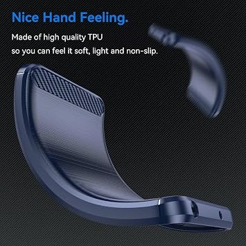 Case for Galaxy Note 10 Plus Case, Samsung Note 10+ 5G SM-N975F Case, Ultra Slim Phone Cover Shock-Absorption TPU Rubber Protective Cases for Samsung Galaxy Note 10 Plus Navy Blue