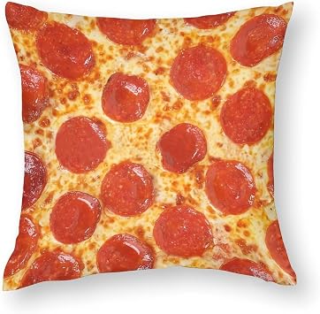 Pep Peroni Pizza Zipper Pillowcases for Bedrooms, Sofas, and Sofas, Luxurious and Comfortable Polyester Pillowcases for All Seasons32 x32