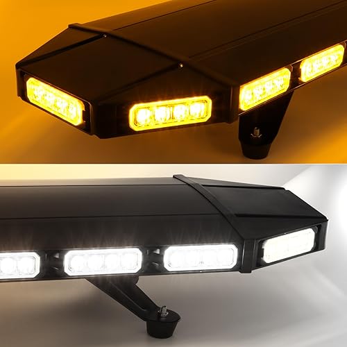 Miniatura 3 de Barra de luz estroboscópica mejorada de 48 pulgadas, 104 LED, construcción de alta intensidad, advertencia de emergencia, luz estroboscópica de bajo