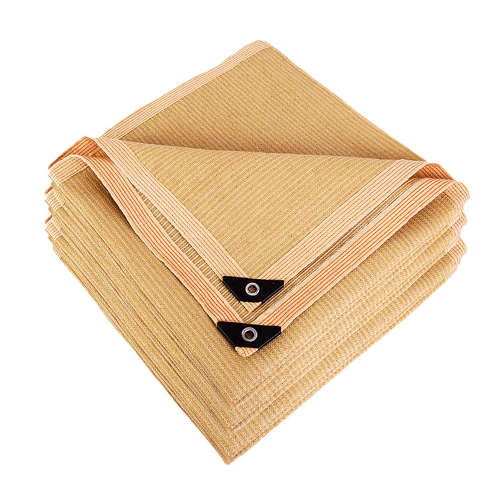 WQPMNYG 95% Shade Sail Garden Canopy for Patio Backyard Parking Beige Sunshade Netting 2x3m 2x5m 4x6m 4x9m 3x3m 6x7m 4x13m.