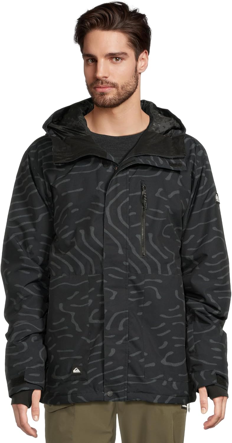 Quiksilver mens Mission Printed Snow Jacket