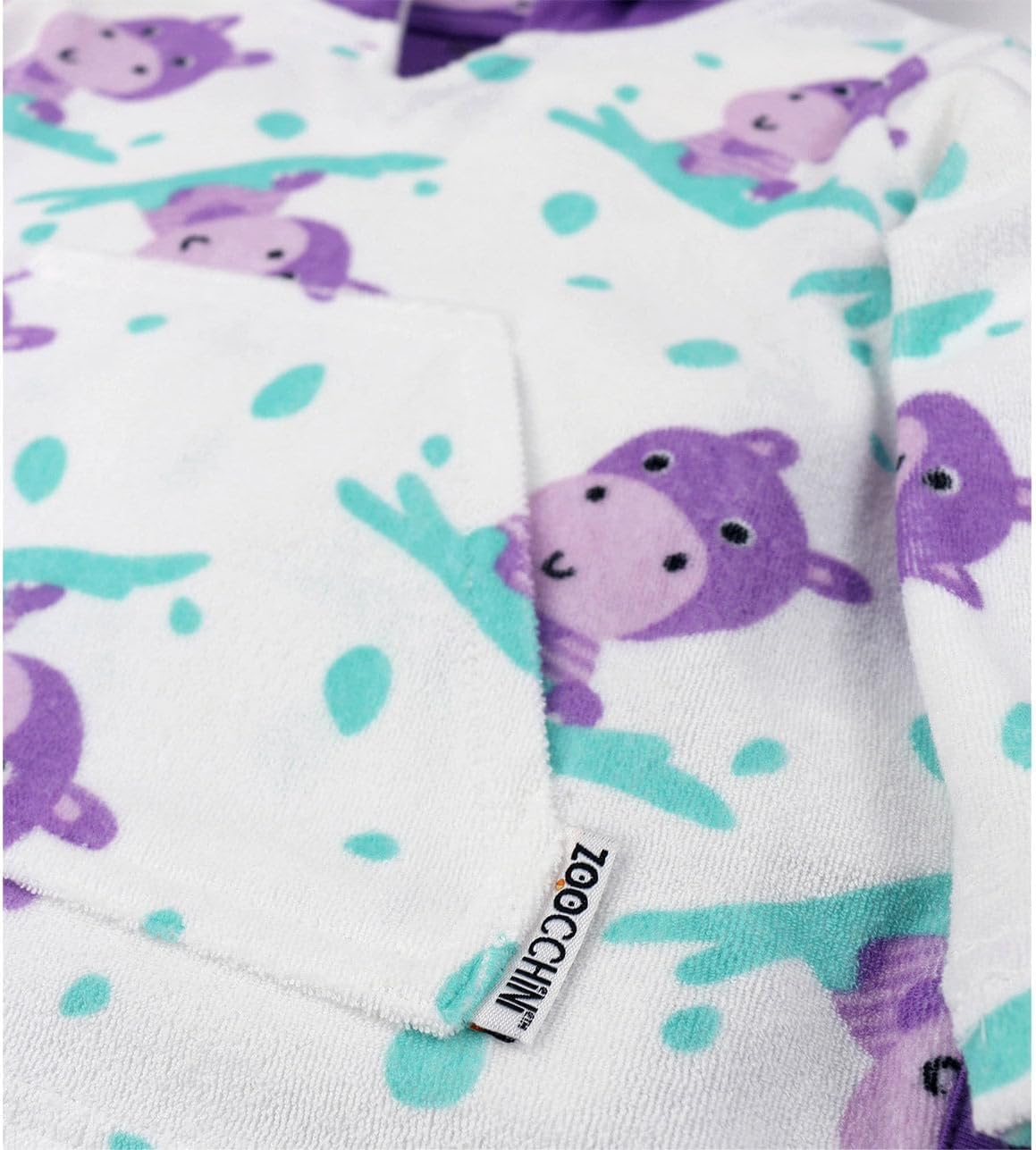 ZOOCCHINI Baby & Toddler Terry Swim Coverup – UPF 50+ Long Sleeve Pullover with Terry-Lined Hood & Front Pocket