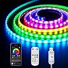 RGB Smart IC COB LED Strip, 2M USB Powered Easter LED Tape Lights with APP Remote Control, Music Sync, Colour Changing, 5V Cuttable Dimmiable lights for TV Backlight Cabinet Bedroom Gaming Room Decor [Energy Class E]