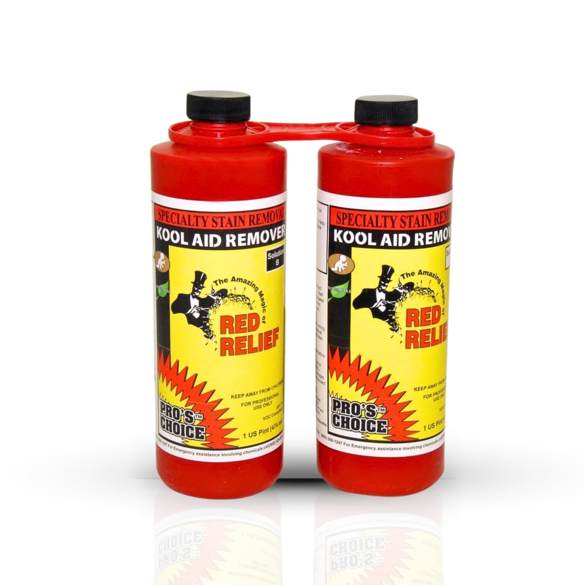 Pros Choice Red Relief Stain Remover for Clothes Laundry - Stain Removal for Kool Aid Synthetic Food Colors
