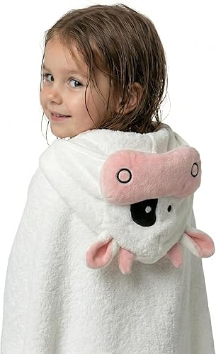 Miniatura 8 de POCASOPA Toalla con capucha con bonito diseño de vaca, rayón hecha de bambú para bebé, ultrasuave, absorbente e hipoalergénica, toalla orgánica