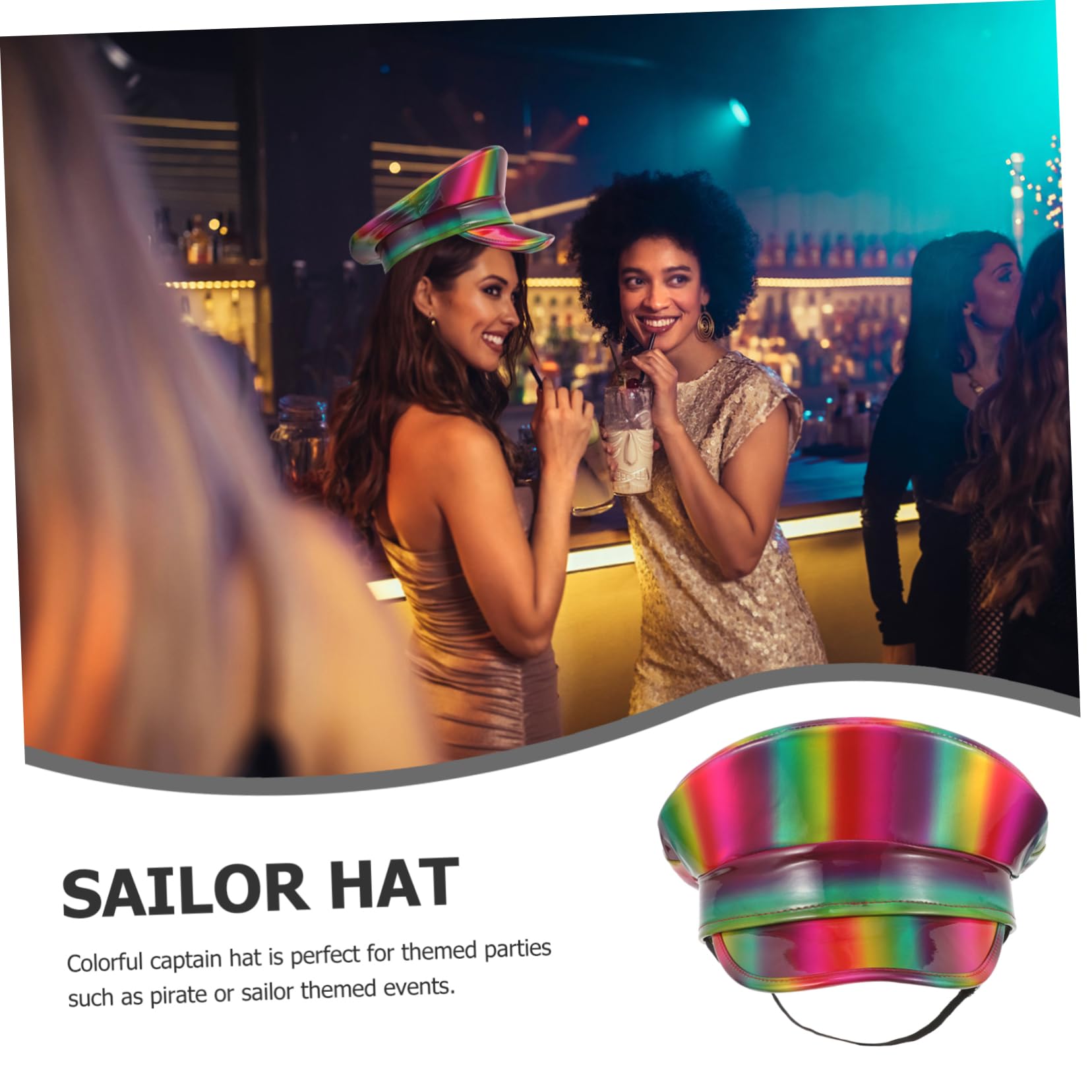 BESPORTBLE sombrero de fiesta de de divertidos accesorios para sombrero de de bote Sombrero colorido cuero Colorful