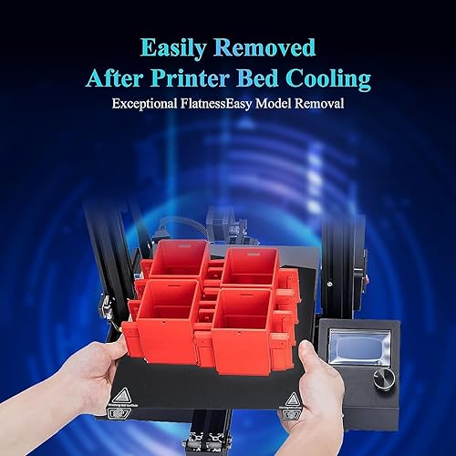 Miniatura 4 de YOOPAI Hoja PEI texturizada de doble cara y kit de placa magnética flexible, plataforma de cama de impresora 3D de 12.205 x 12.598 in para K1