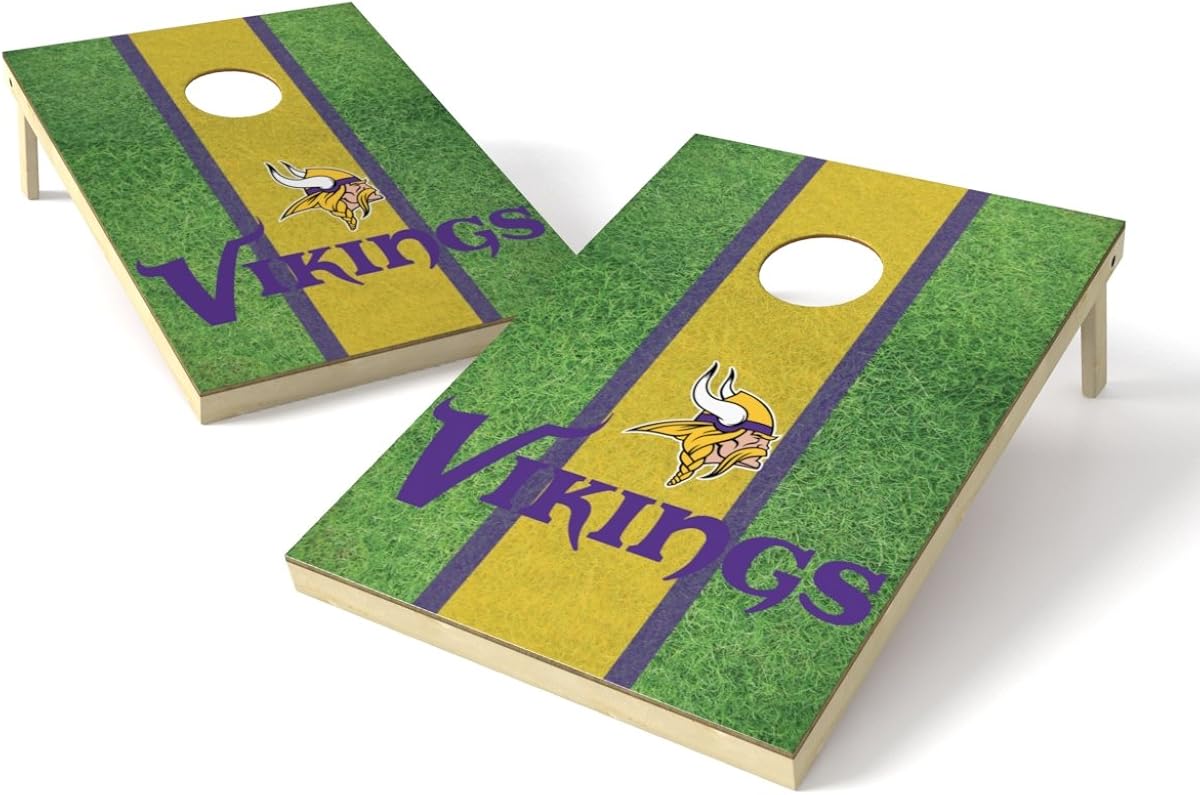 Wild Sports NFL 2' x 3' Field Cornhole Game Set : Sports & Outdoors