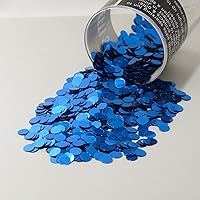 Vista 1 de Círculo de confeti de 1/4" azul real - 2 bolsas de media onza (1 oz) #8551 Q01