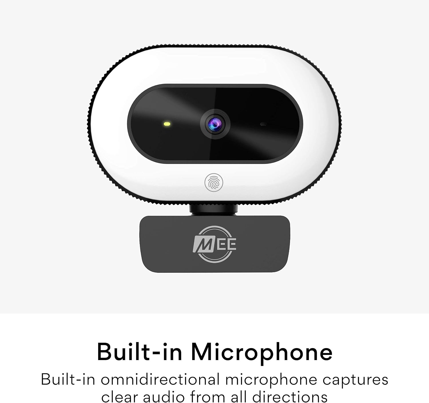 MEE audio CL8A 1080p Live Webcam with LED Ring Light (Renewed)