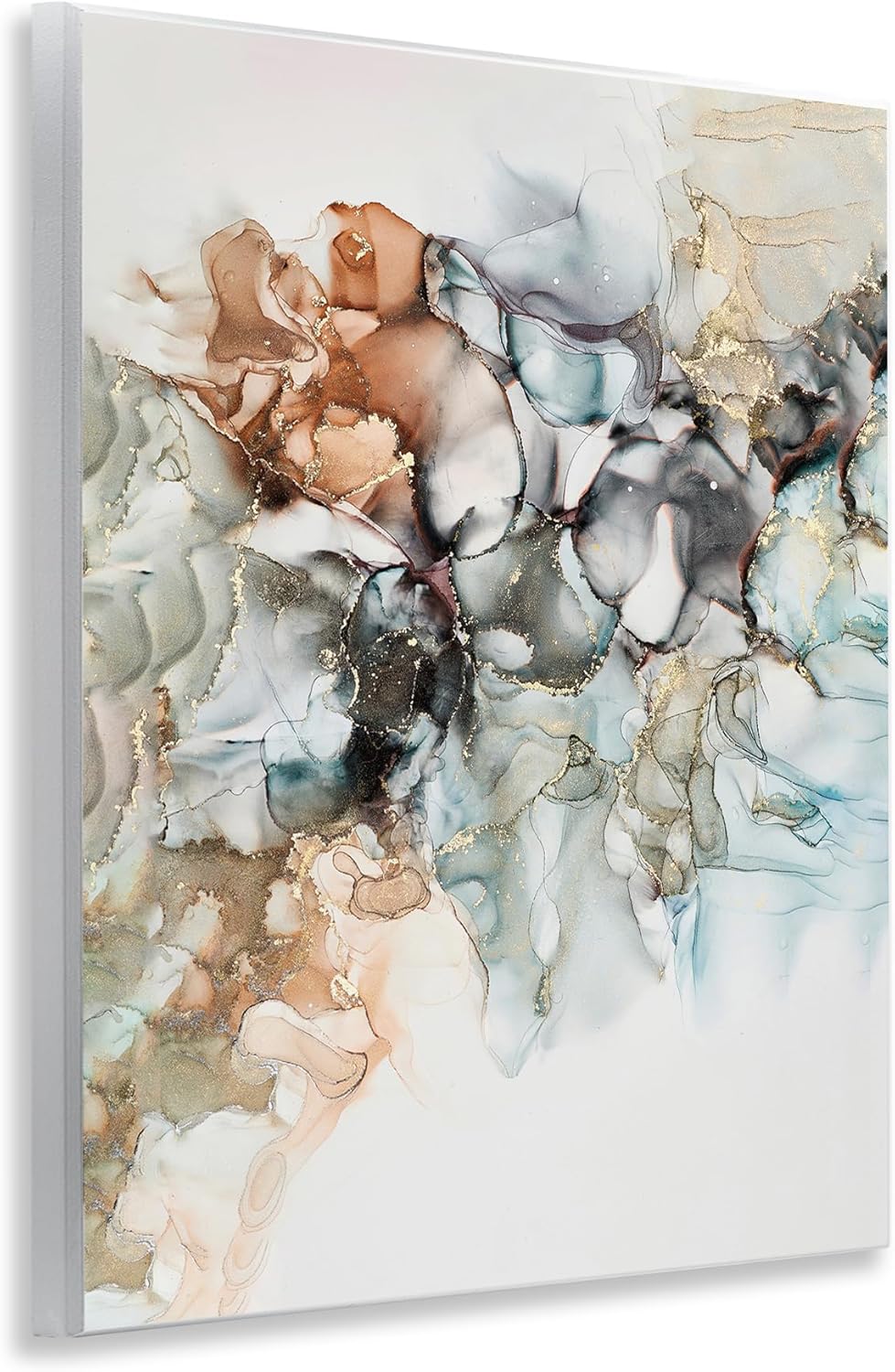 Stupell Industries Fluid Abstract Glam Detail Wall Plaque Art Design by Incado