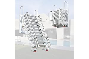 12-Step Folding Staircase for Attic Access