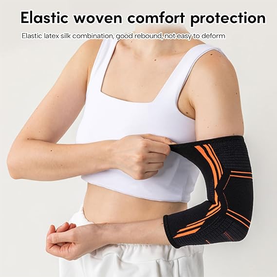 Brace, Elbow Compression Wrap Sleeve for Joint, Relief, Sports Injury Recovery Elbow Sleeve for Men Women