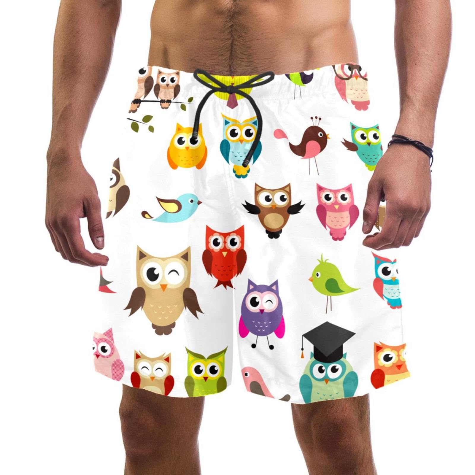 Maillots de bain pour hommes chouettes au design original VERED