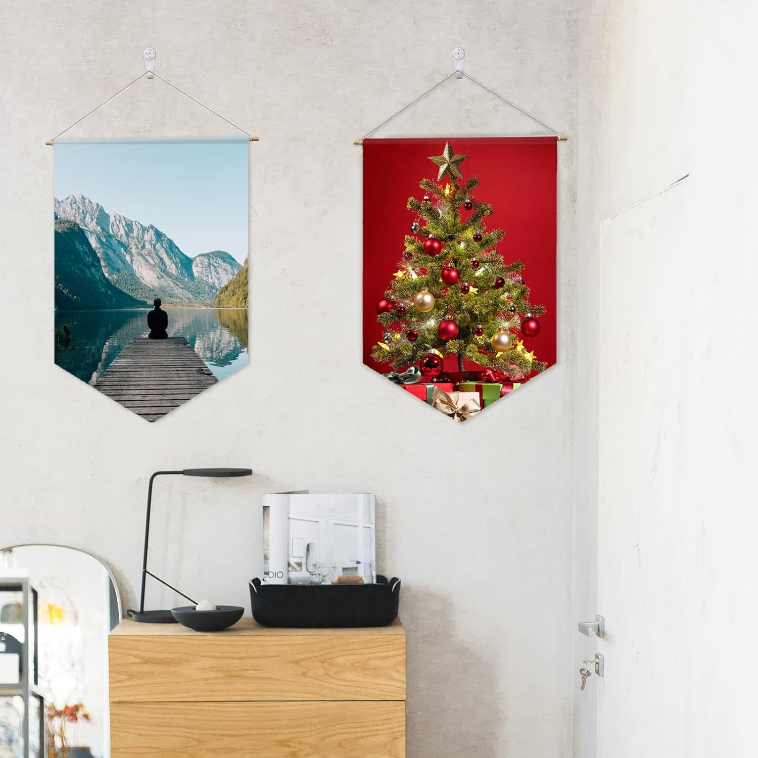 Sublimation Blank Custom Banner, Wall Display Waterproof Canvas Banner, Sublimation Transfer Heat Press Printing Crafts. (12 Pcs)