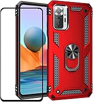 Vista 59 de Funda para Xiaomi redmi Note 10 Pro con protector de pantalla, ajuste delgado, protección militar, a prueba de golpes, funda trasera para Redmi Note