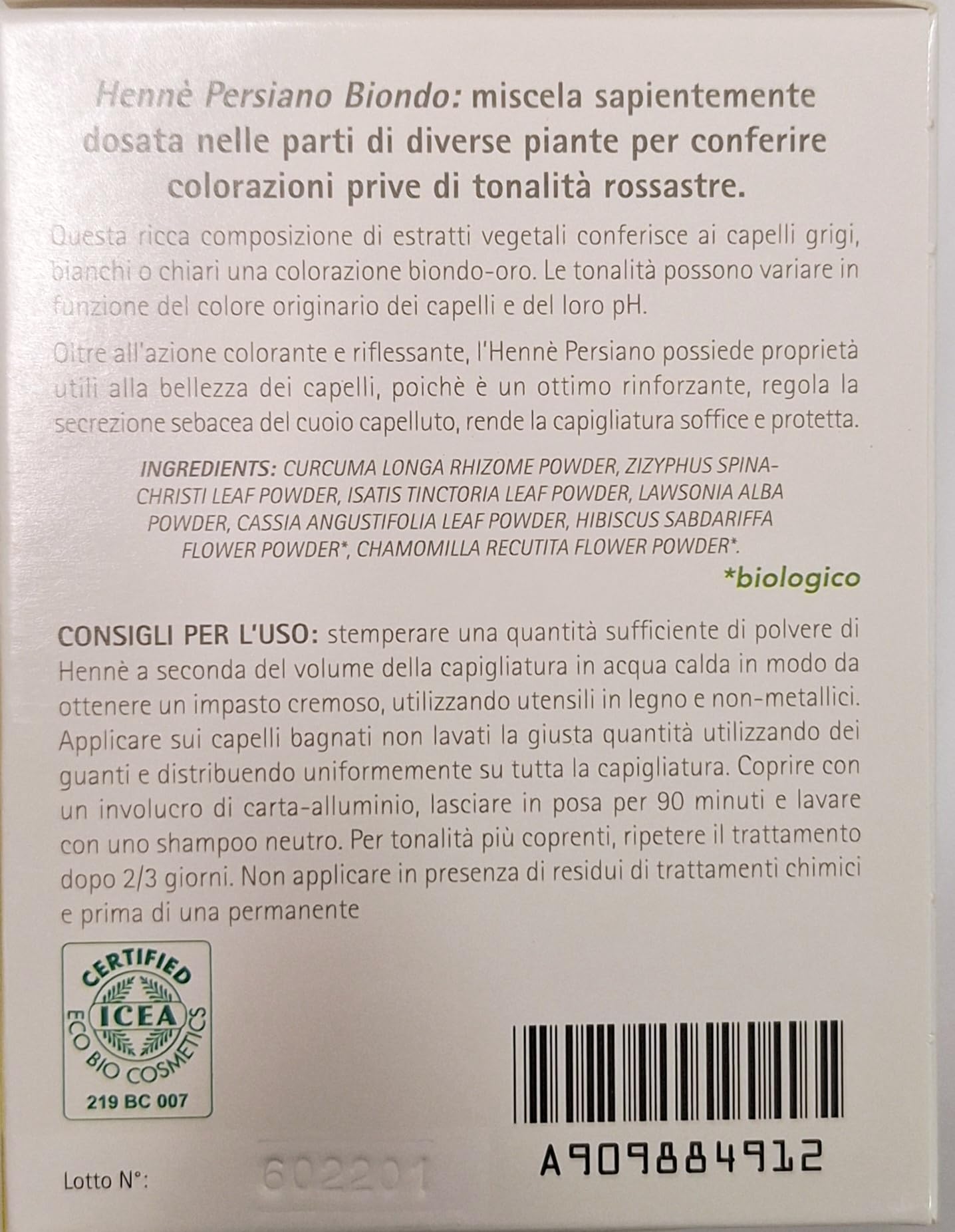 Henne' persiano Biondo 150 gr