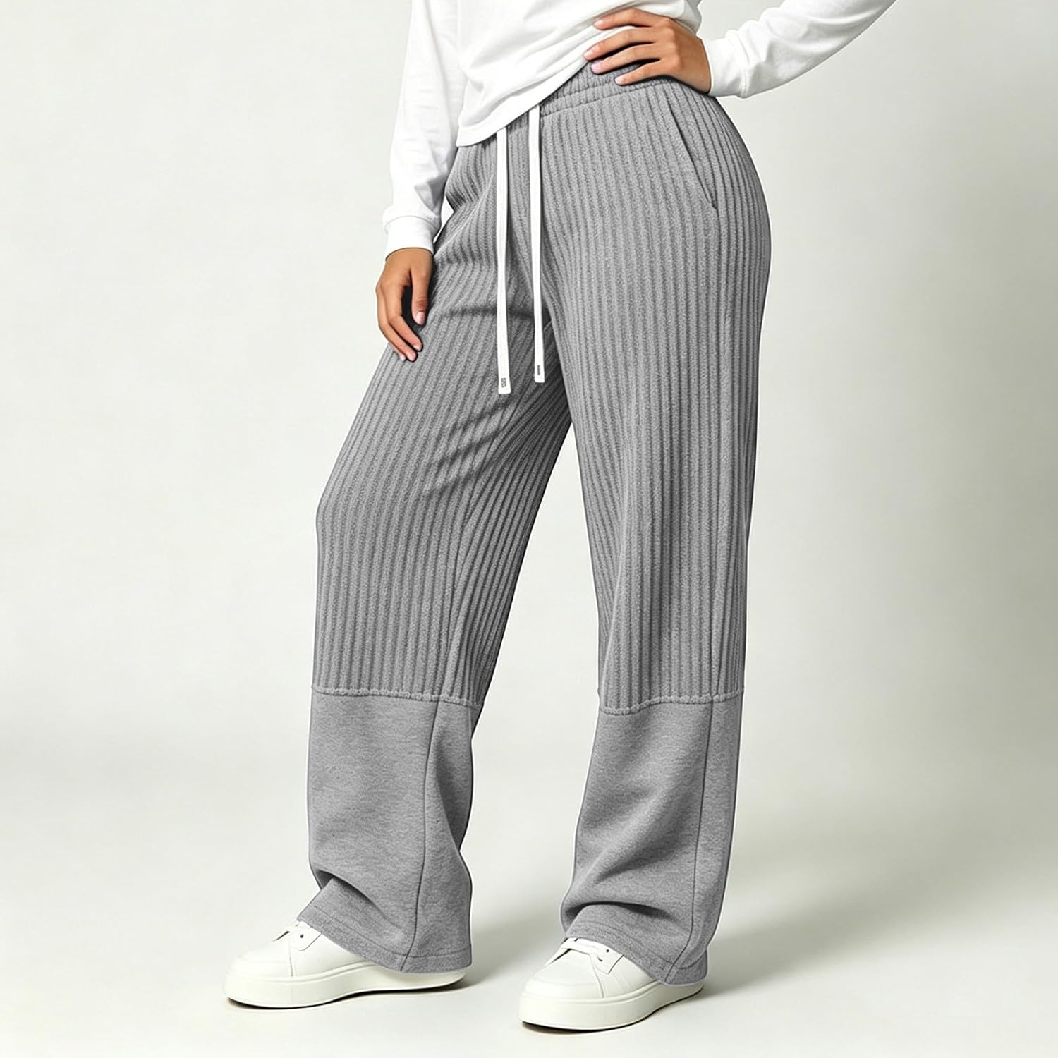 Women's Straight Leg Sweatpants Casual High Waisted