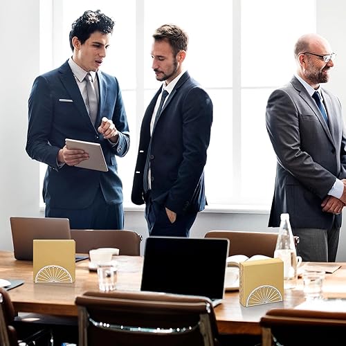 Miniatura 7 de Zhehao Servilletero de 36 piezas, dispensador de servilletas de plástico, organizador independiente en forma de abanico para cocina, restaurante,