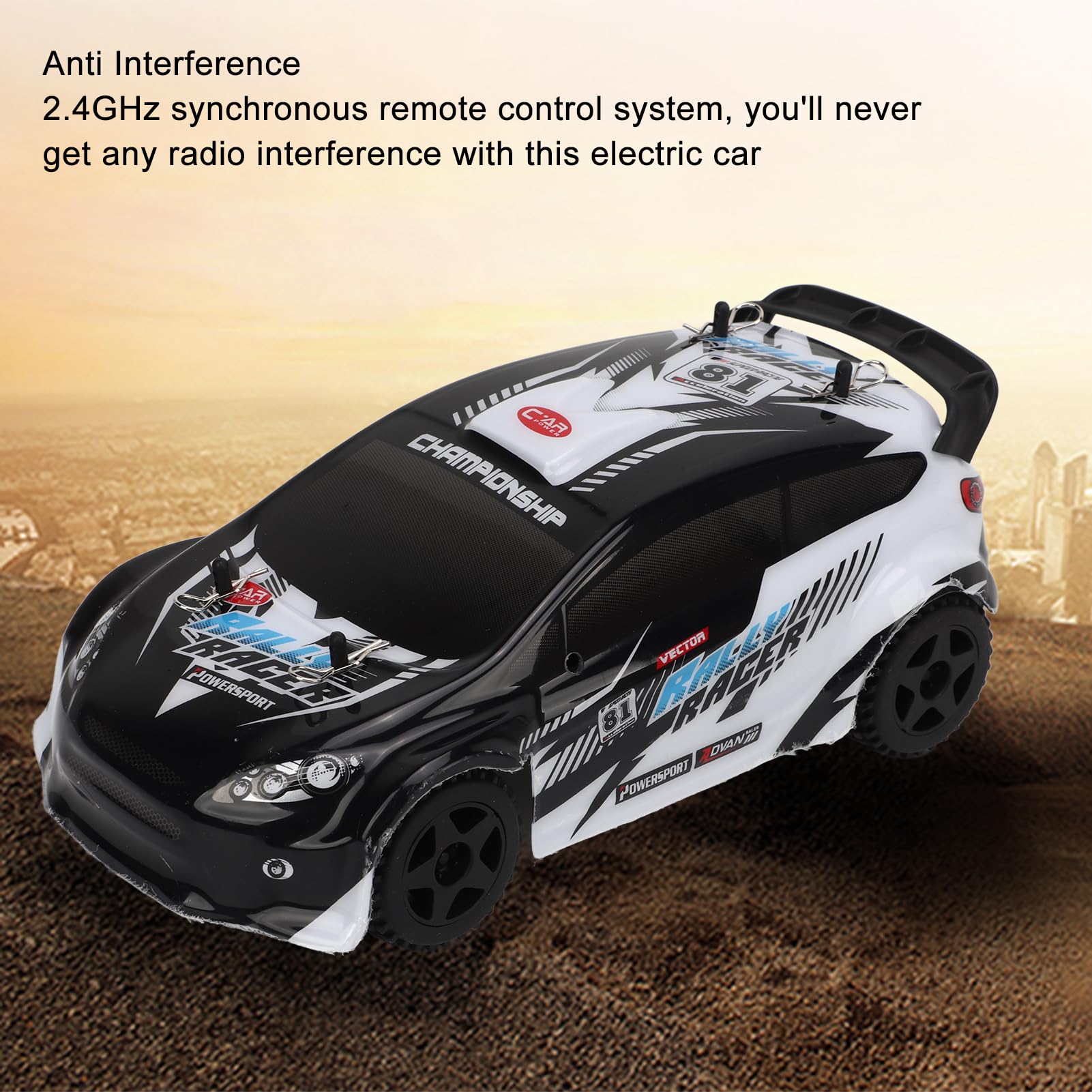 Auto Telecomandata Drift 1:24 20 Km/h 2WD - 2.4G Con Luci E Pneumatici Ricambio - Giocattolo Per Bambini E Ragazzi