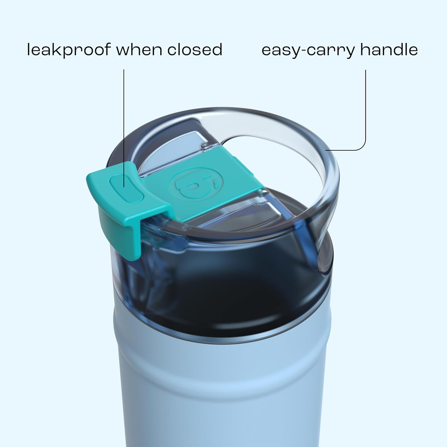 bubba 24 oz Dualsip Insulated Stainless Steel Water Bottle with Straw - Reusable, Leakproof, Lightweight, Dishwasher Safe, Lead-Free and BPA-Free, Daydreamin' - Image 4