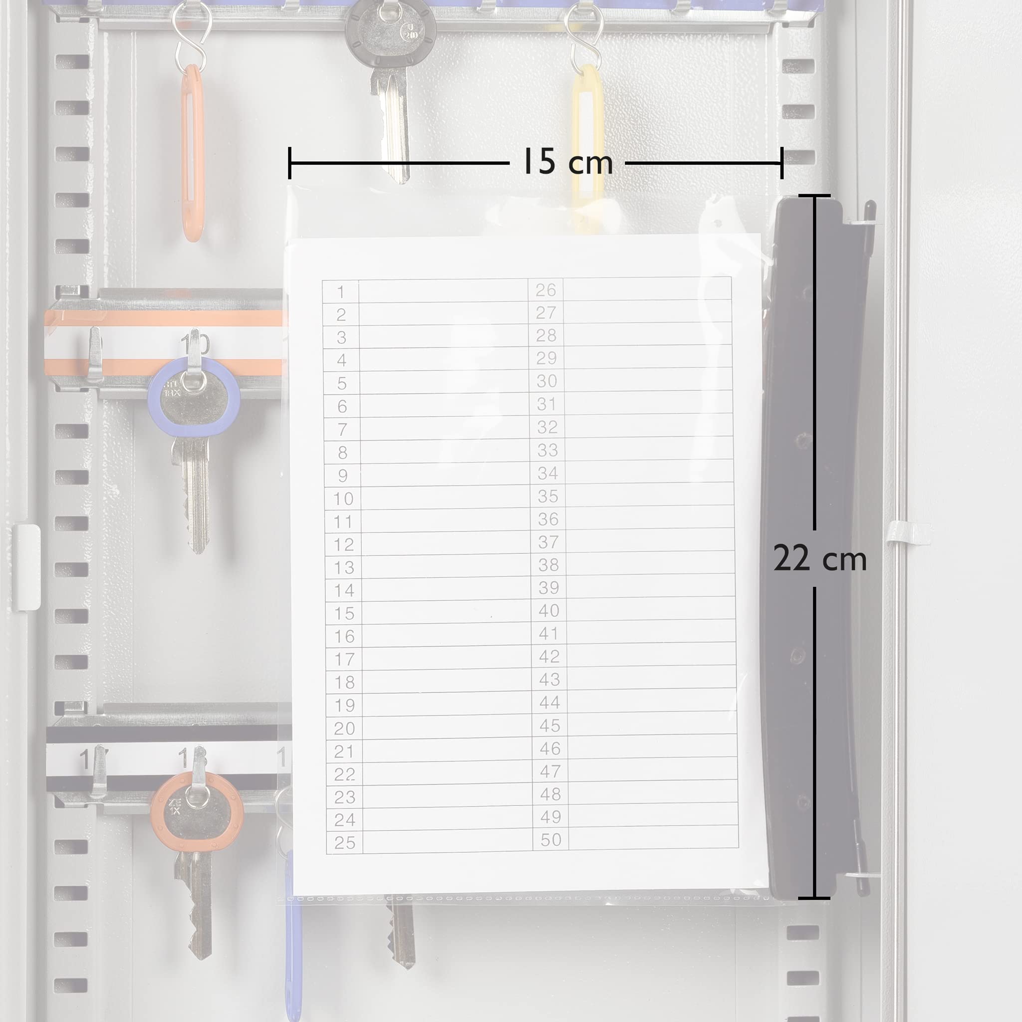 Wedo 10263237 Armoire à clés pour 32 clés avec fermeture à code + 2 clés