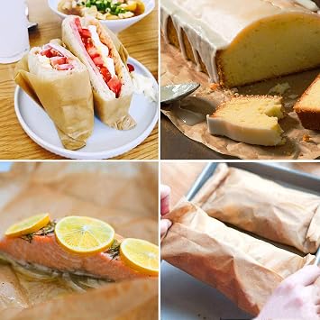 QYH 100 Pcs Parchment Paper Sheets for Baking, 8x12 Inches