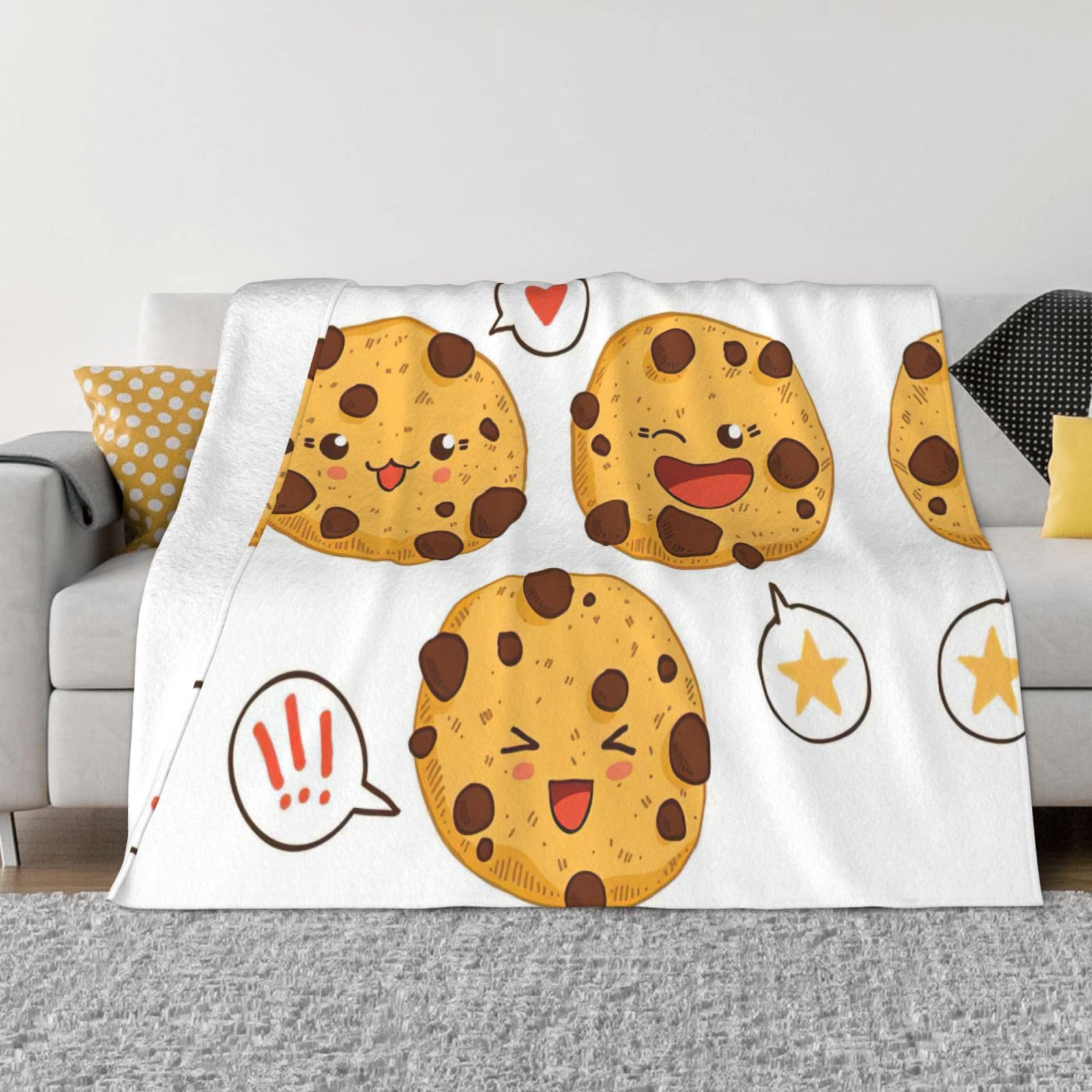 Couverture en micro-polaire contre le froid sur le lit ou canapé