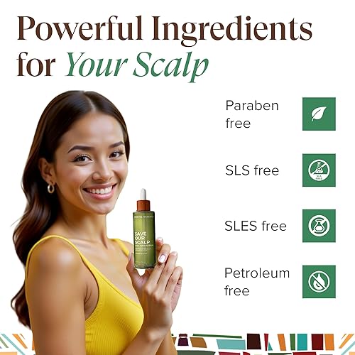 Miniatura 5 de Kreyol Essence - Save Our Scalp Serum (S.O.S Serum) - Redensyl + aceite de ricino negro haitiano, cabello de aspecto más completo, aceite de ricino