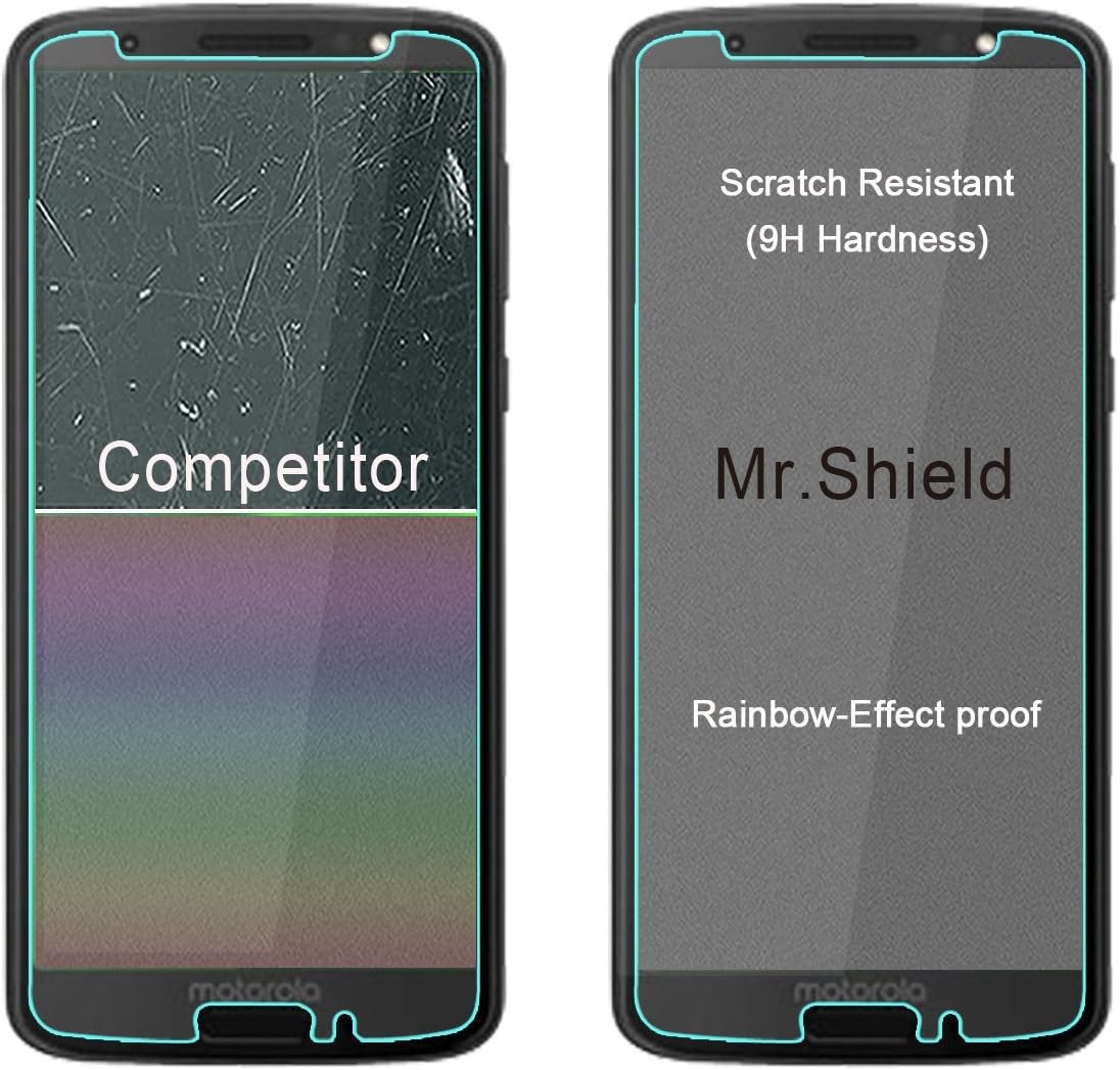 Mr.Shield [3-PACK] Designed For Moto G6 [Tempered Glass] Screen Protector [Japan Glass With 9H Hardness] with Lifetime Replacement