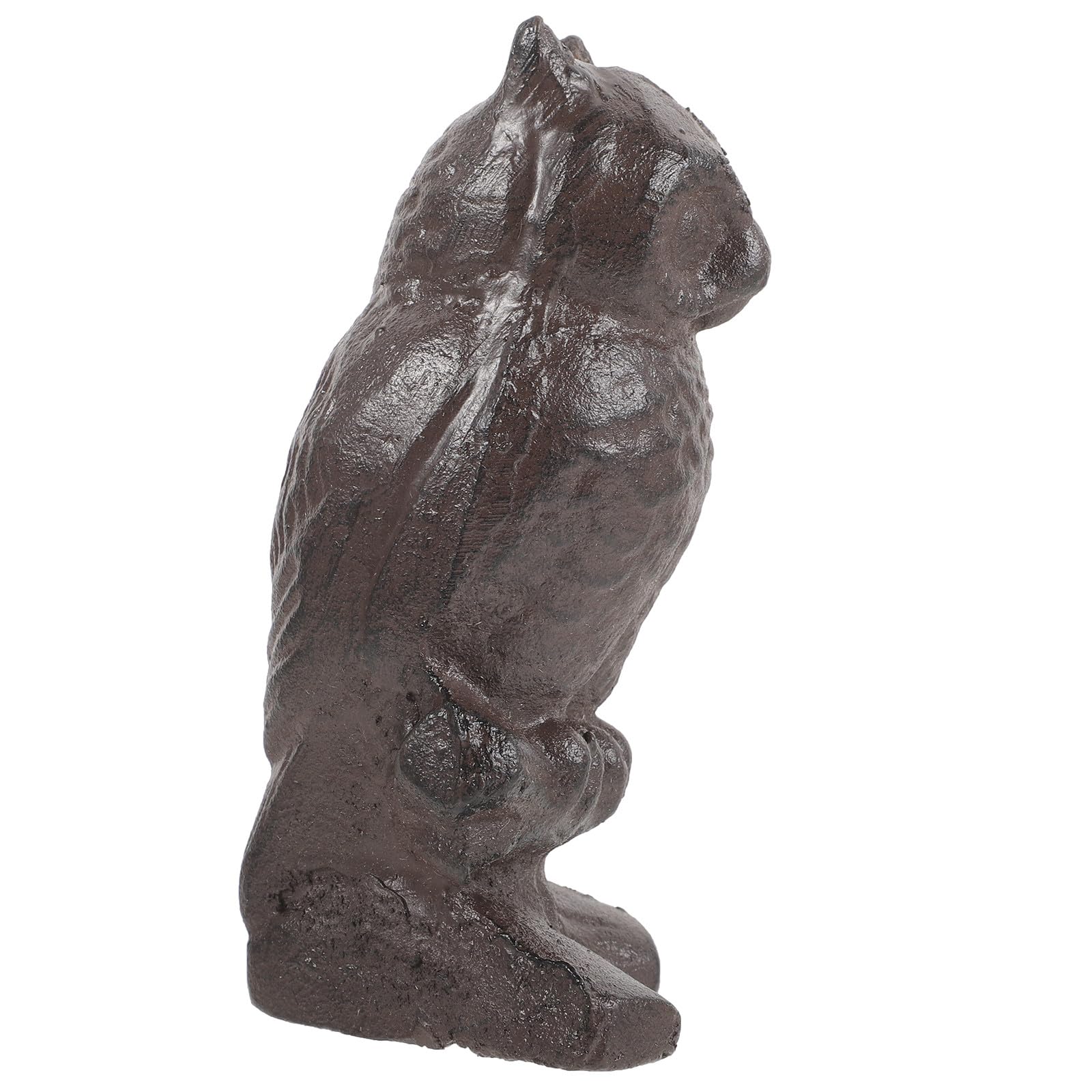 Sculpture de chouette en fer MAGICLULU pour la décoration de la maison et du jardin
