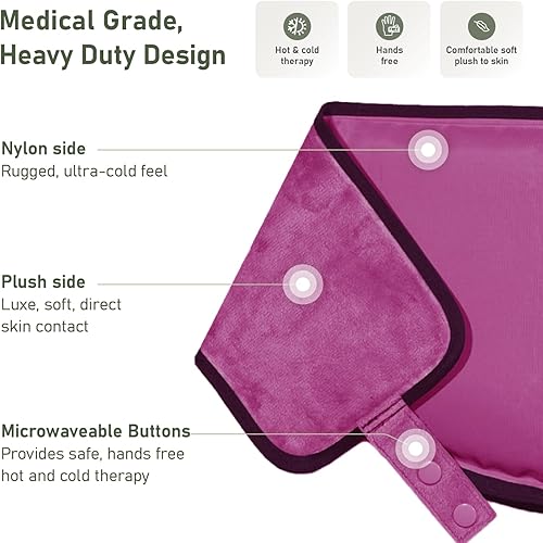 Miniatura 3 de Bolsa de hielo flexible para el cuello, bolsa de hielo de gel suave para aliviar el dolor, manos libres, recuperación cervical (8 x 23 pulgadas),