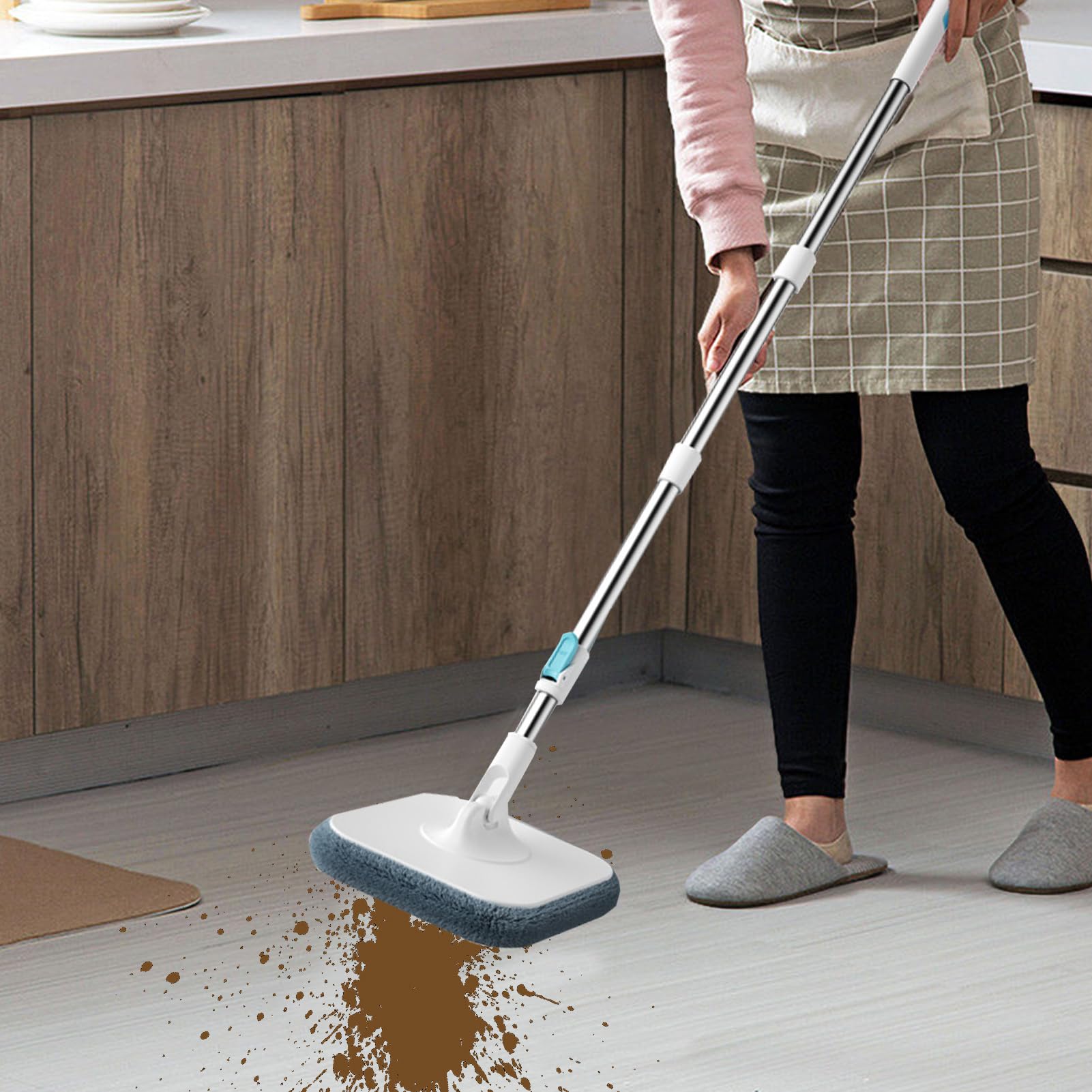 Fregona Y Cubo Utensilios De Limpieza del Hogar para Suelos | Juego De Fregona Y Cubo Con Escurridor Para Dormitorio Sala De Estar Comedor Cocina Baño Estudio