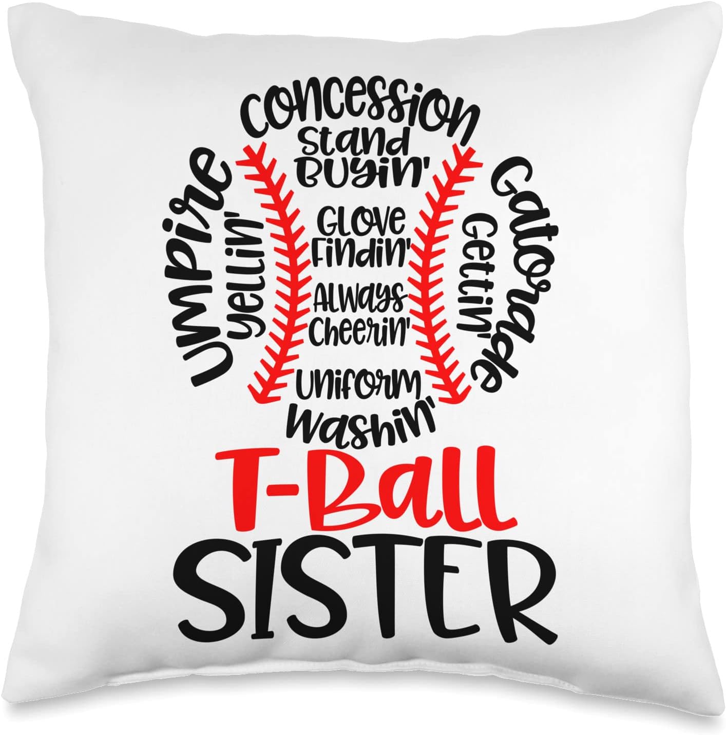 Matching Family Tball Tees Teeball Sister Funny T Ball