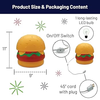 Amazon.com: Goofballs 11-Inch Giant Cheeseburger Novelty