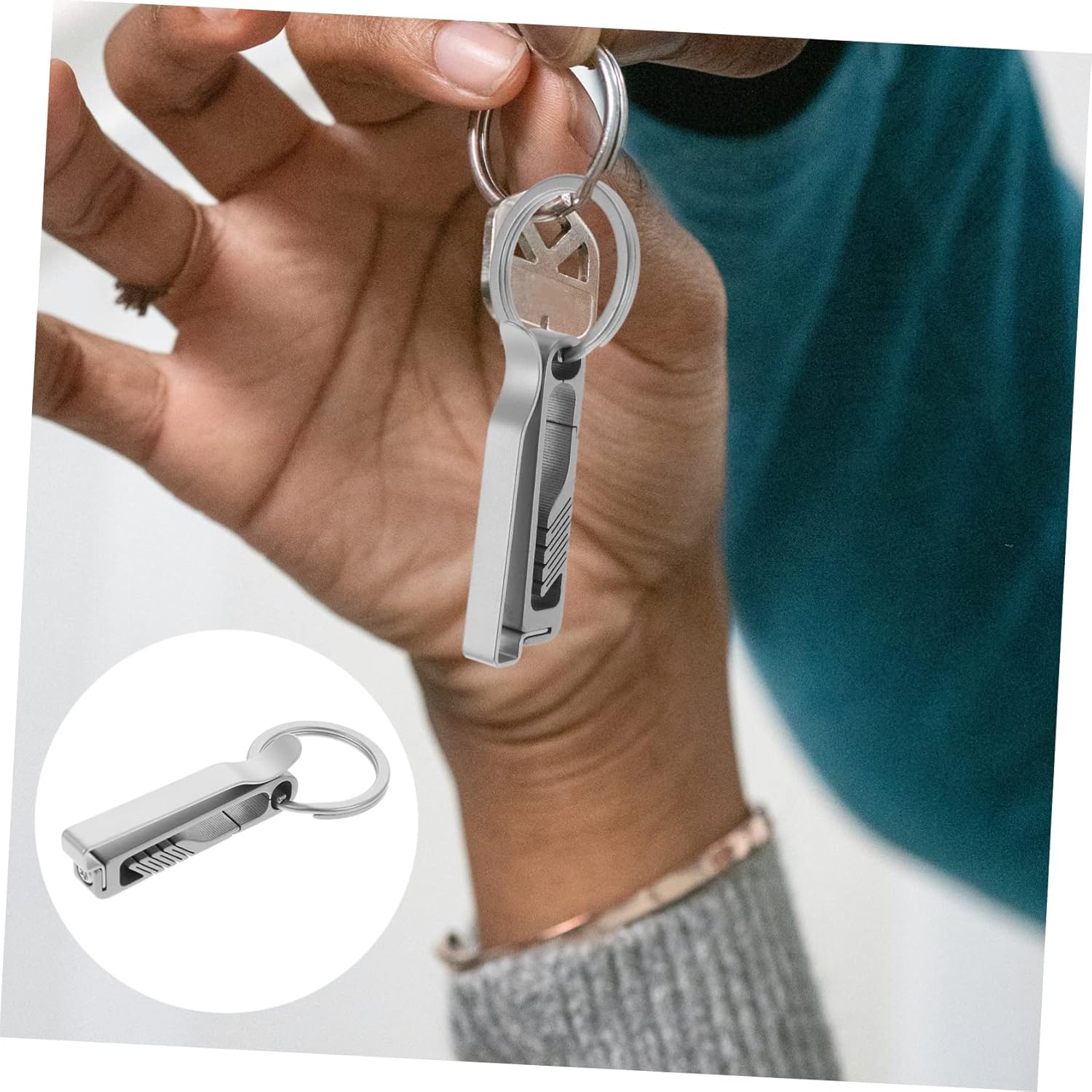 2pcs Belt Keychain Backpack Leash Locket Keychain Keychains for Men Belt Key Clip Carabiner Key Ring